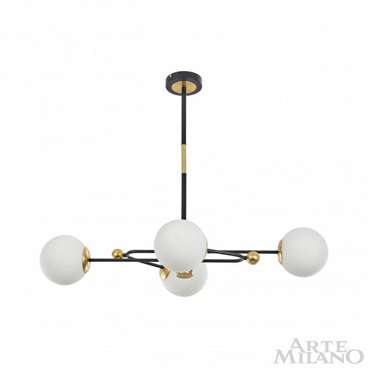 Люстра на штанге Arte Milano Neapolis 272708/4 BK/GD