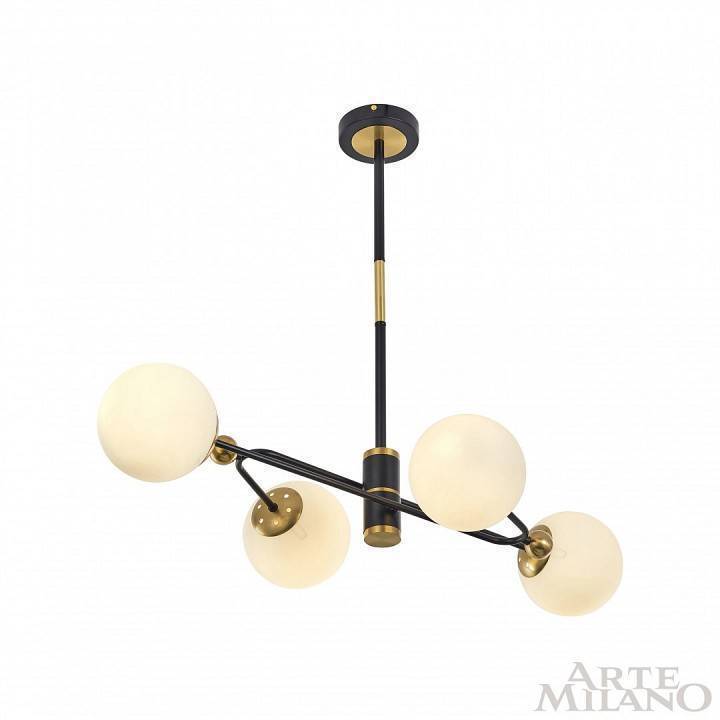 Люстра на штанге Arte Milano Neapolis 272708/4 BK/GD