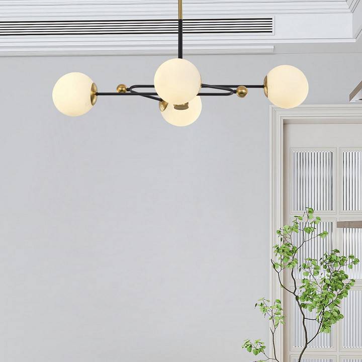 Люстра на штанге Arte Milano Neapolis 272708/4 BK/GD