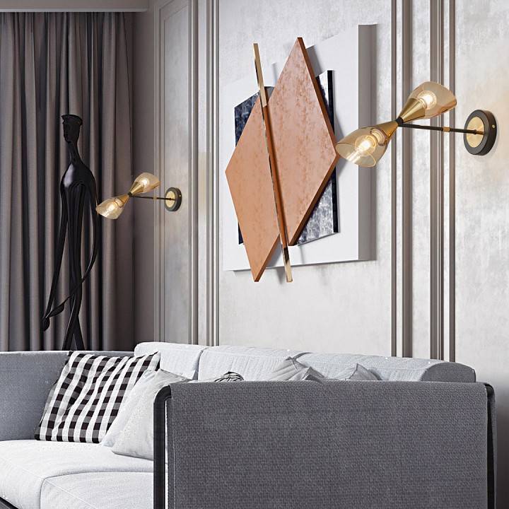 Бра Arte Milano Neapolis-76708 276708/2B BK/GD