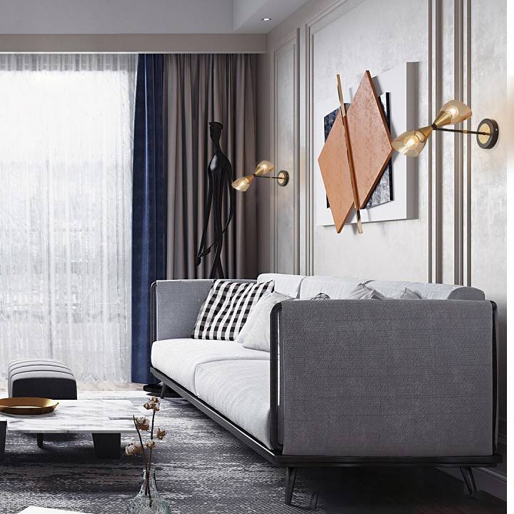 Бра Arte Milano Neapolis-76708 276708/2B BK/GD