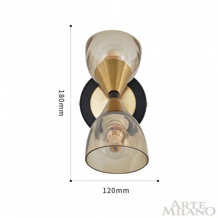 Бра Arte Milano Neapolis-76708 276708/2B BK/GD