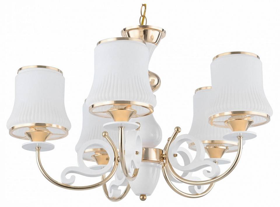 Подвесная люстра Arte Milano Florentia-1097 5 ламп 301097/5 Wh/Gd