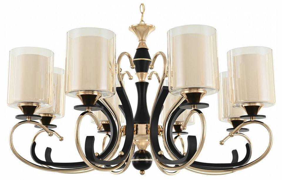 Подвесная люстра Arte Milano Florentia-2237 8 ламп 302237/8 Bk/Gd