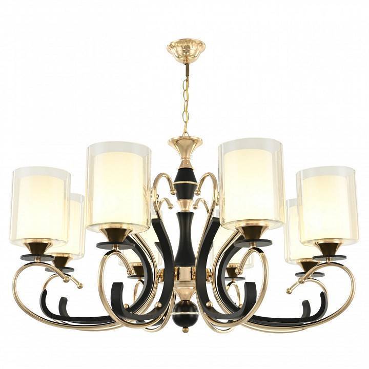 Подвесная люстра Arte Milano Florentia-2237 8 ламп 302237/8 Bk/Gd