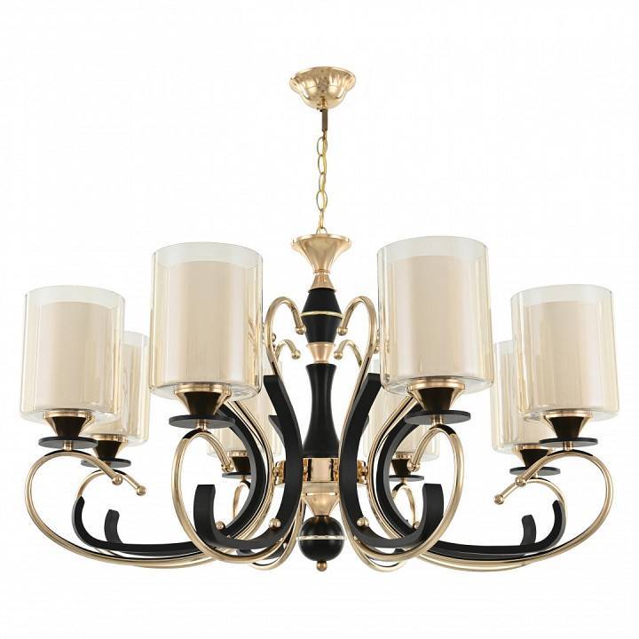 Подвесная люстра Arte Milano Florentia-2237 8 ламп 302237/8 Bk/Gd