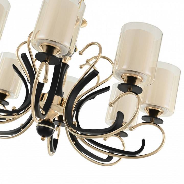 Подвесная люстра Arte Milano Florentia-2237 8 ламп 302237/8 Bk/Gd