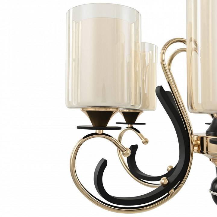 Подвесная люстра Arte Milano Florentia-2237 8 ламп 302237/8 Bk/Gd