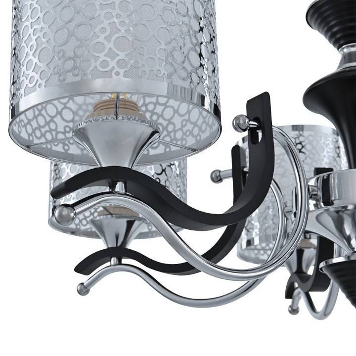 Подвесная люстра Arte Milano Florentia-6787 5 ламп 306787/5 Bk/Ni