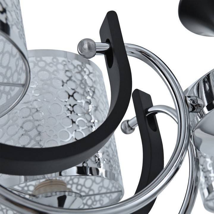 Подвесная люстра Arte Milano Florentia-6787 5 ламп 306787/5 Bk/Ni