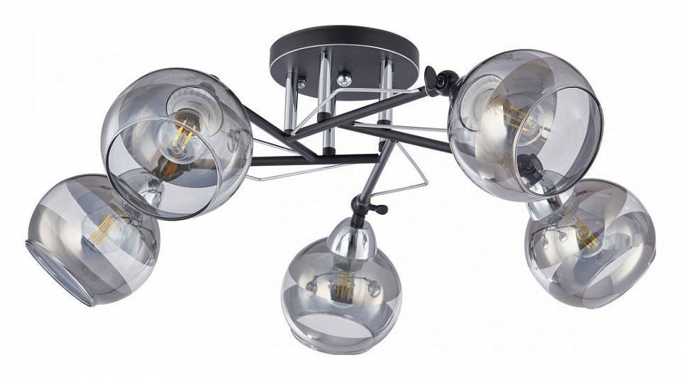 Потолочная люстра Arte Milano AMALFI 5 ламп 323685/5B BK+CR