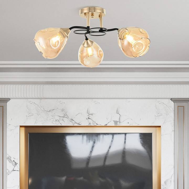 Потолочная люстра Arte Milano AMALFI 3 лампы 324106/3 FG+BK