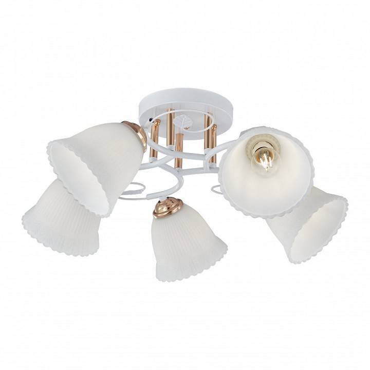 Потолочная люстра Arte Milano AMALFI 5 ламп 325395/5A WH+FG