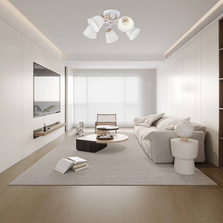 Потолочная люстра Arte Milano AMALFI 5 ламп 325395/5A WH+FG