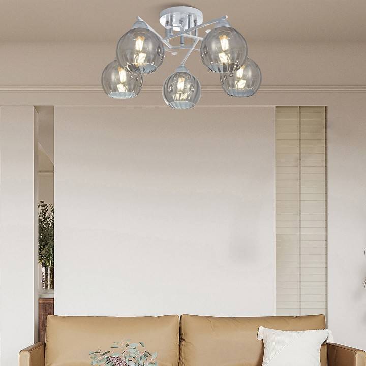 Потолочная люстра Arte Milano AMALFI 5 ламп 326508/5 WH+CR