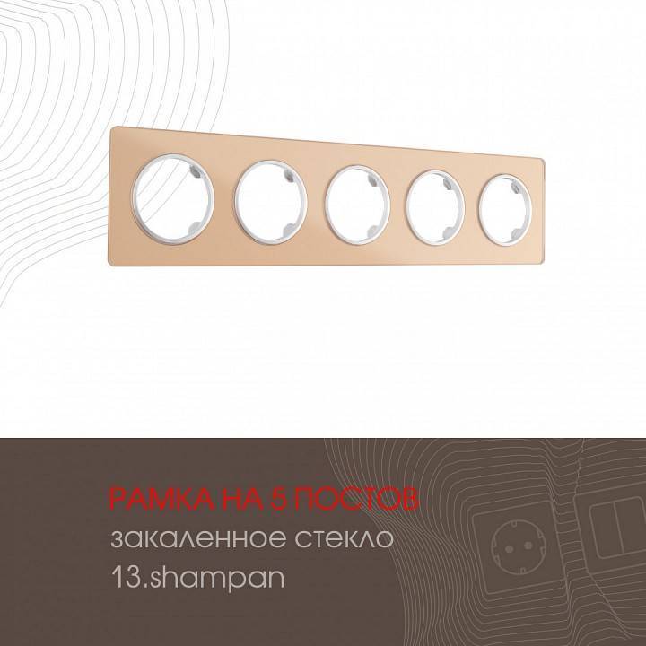 Рамка на 5 постов Arte Milano am-502.13 502.13-5.shampan