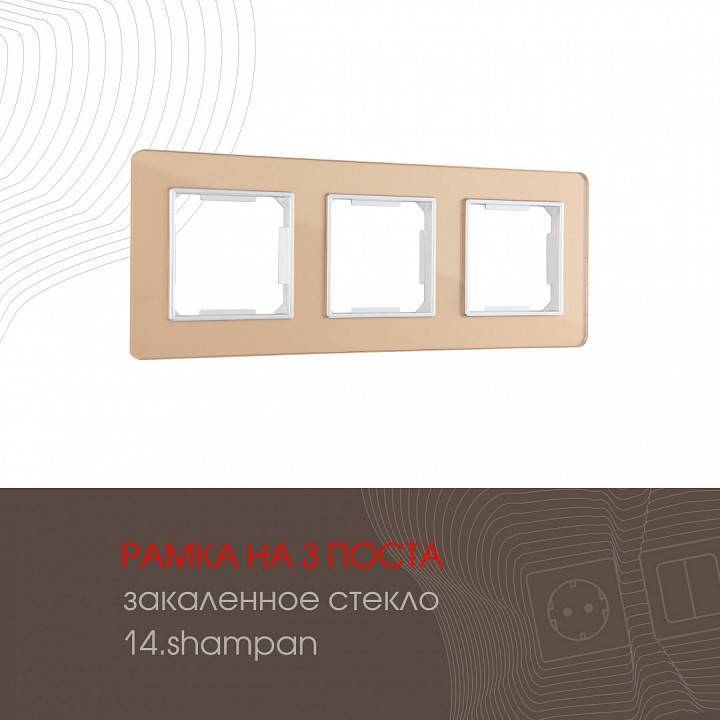 Рамка на 3 поста Arte Milano am-503.14 503.14-3.shampan