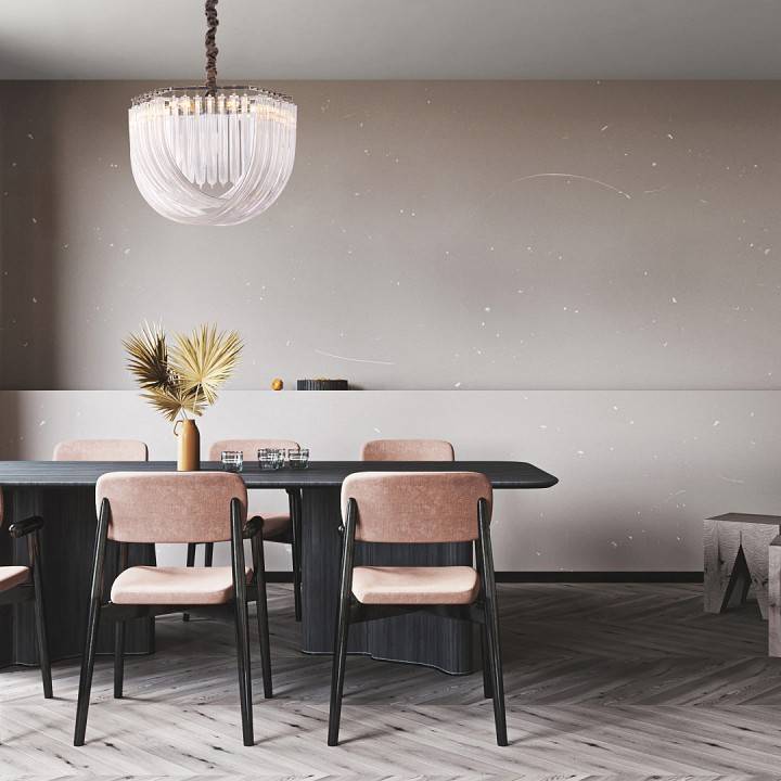 Подвесная люстра Arte Milano AM-97378 6xE14 D500 H380 мм S.97378.D500.H380.E14.6 Ni