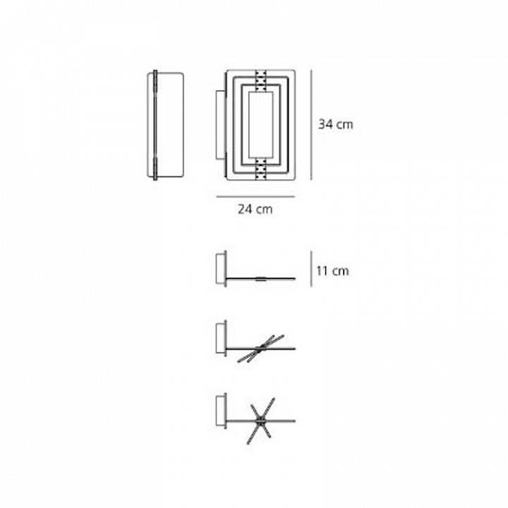 Накладной светильник Artemide Pirce Parete 1622020A