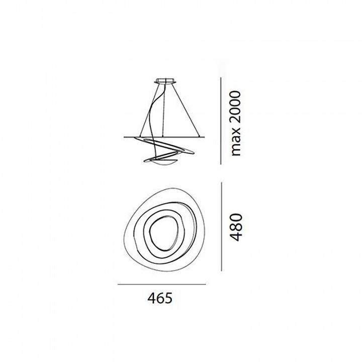 Подвесной светильник Artemide Pirce Mini Suspension 1249010A
