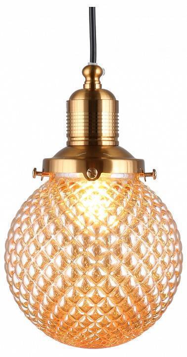 Подвесной светильник Aployt Sofi черный с золотом 1 лампа APL.302.16.01