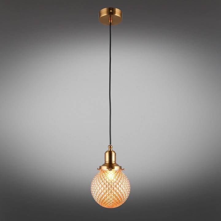 Подвесной светильник Aployt Sofi черный с золотом 1 лампа APL.302.16.01