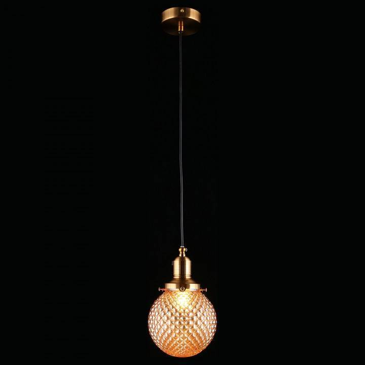 Подвесной светильник Aployt Sofi черный с золотом 1 лампа APL.302.16.01