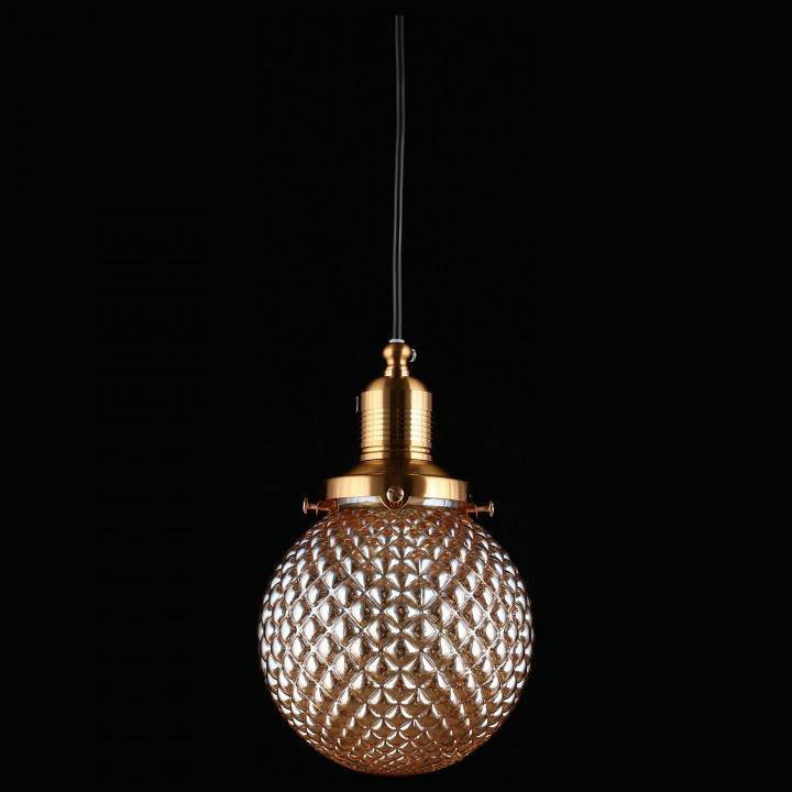 Подвесной светильник Aployt Sofi черный с золотом 1 лампа APL.302.16.01