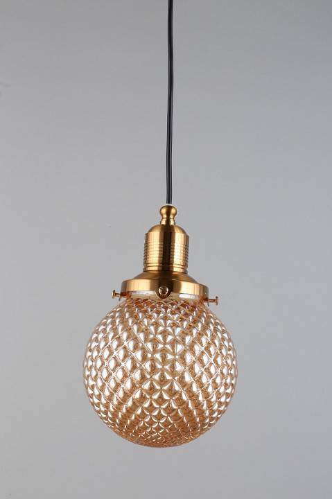 Подвесной светильник Aployt Sofi черный с золотом 1 лампа APL.302.16.01