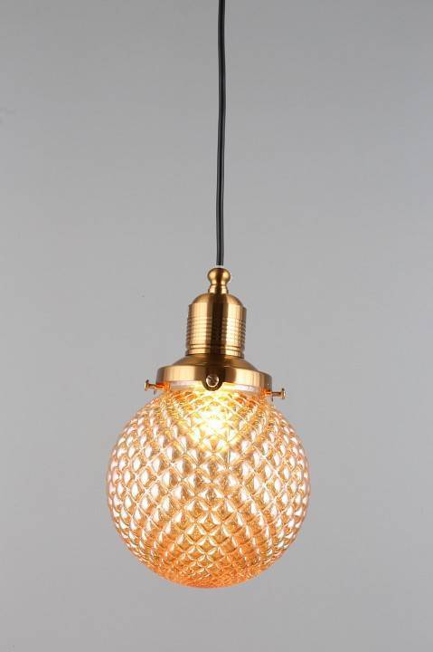 Подвесной светильник Aployt Sofi черный с золотом 1 лампа APL.302.16.01