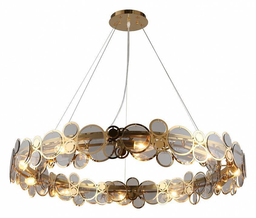 Подвесной светильник Aployt Veva золото 10 ламп APL.829.13.10