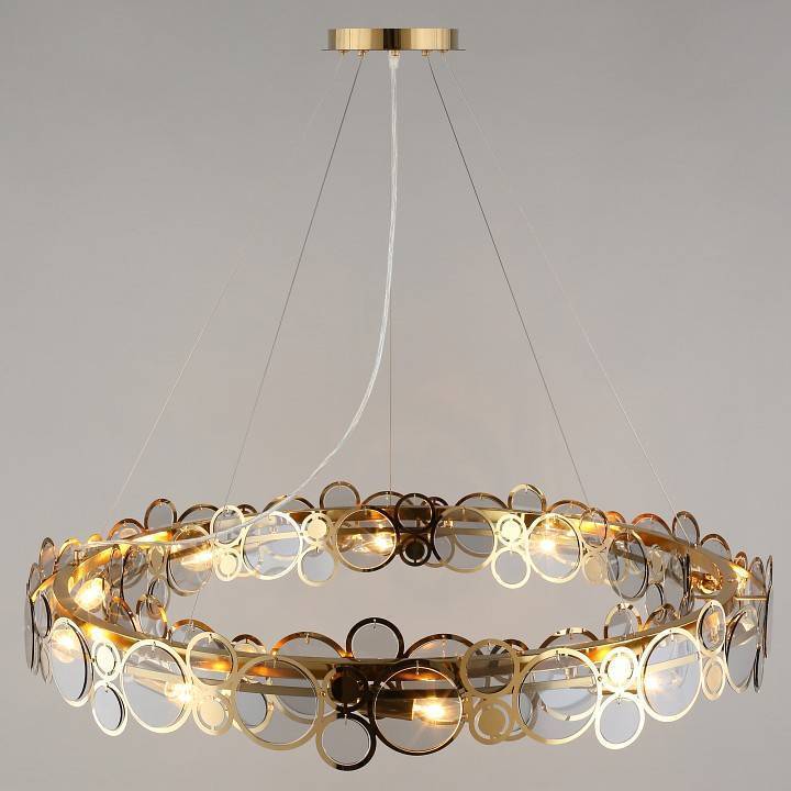Подвесной светильник Aployt Veva золото 10 ламп APL.829.13.10