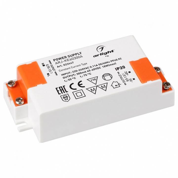 Блок питания Arlight ARJ-KE60300 300 мА 18 Вт 023447