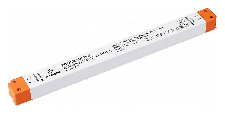Блок питания Arlight ARV-SN24150-SLIM-PFC-C 24V 150W 026820(1)