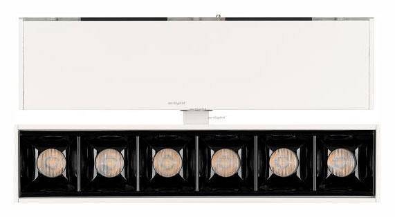 Светильник на штанге Arlight MAG-LASER-FOLD-45-S160-6W Warm3000 (WH, 15 deg, 24V) 026968