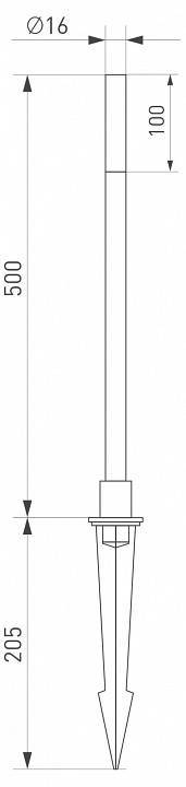 Наземный высокий светильник Arlight Canna 034161