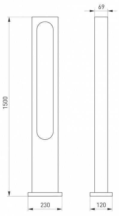 Наземный высокий светильник Arlight Muse 035395