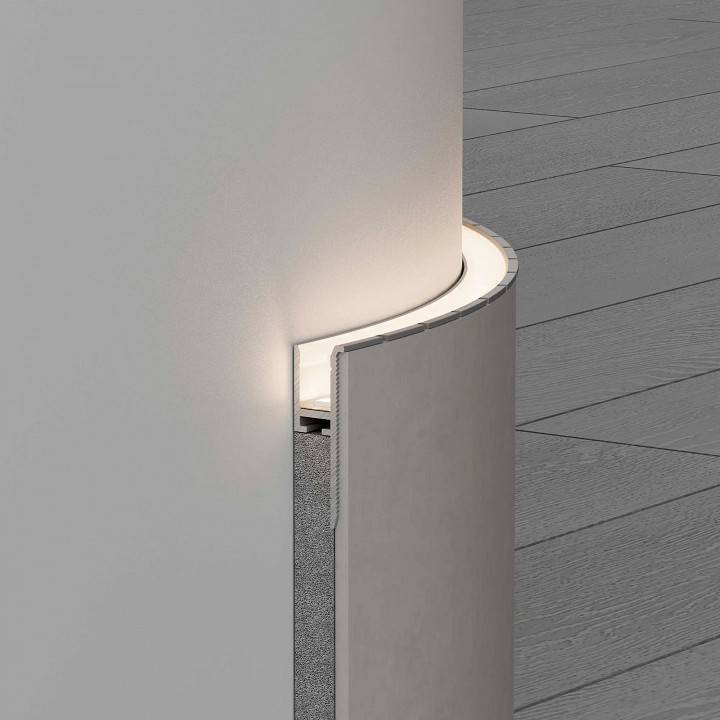 Профиль алюминиевый встраиваемый гибкий Arlight FANTOM-BENT 043694