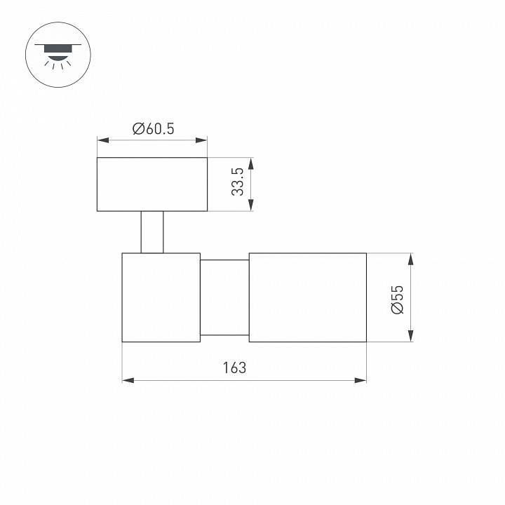 Спот Arlight SP-ARTEMIS-SURFACE-FLAP-R55-12W 051787