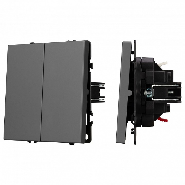 Выключатель двухклавишный без рамки Arlight SWT 054254