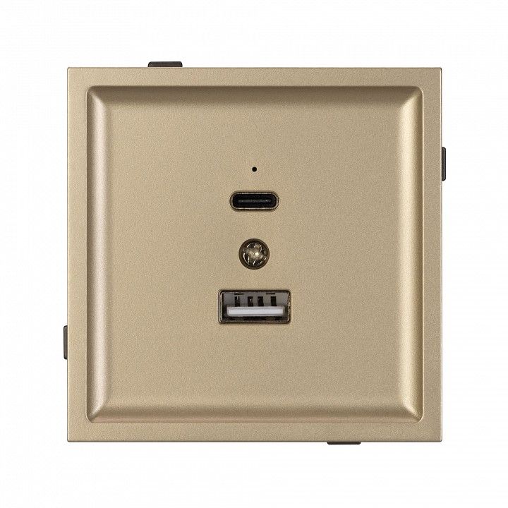 Розетка 2хUSB type A и C без рамки Arlight SCT-TENDO 054537