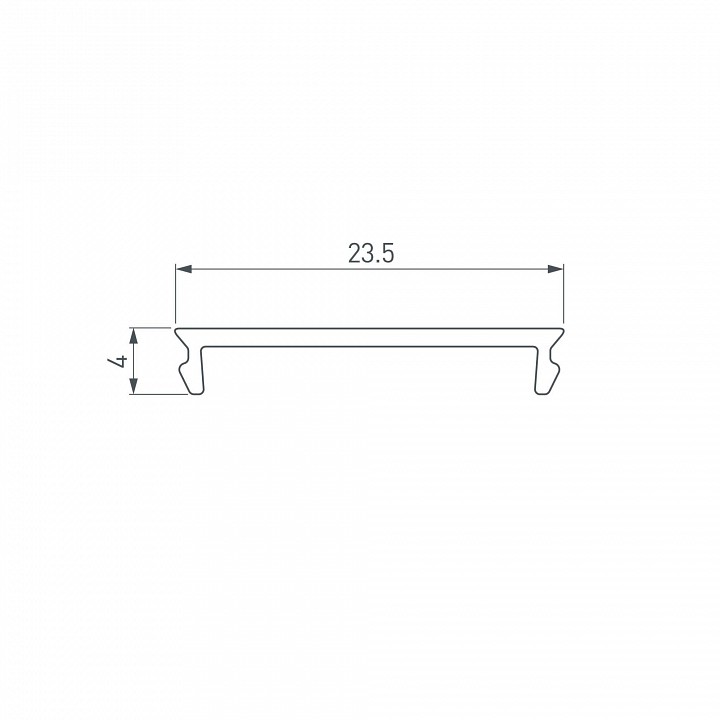 Рассеиватель Arlight SL-LINE-7477-2000 OPAL матовый 2000 мм 060601