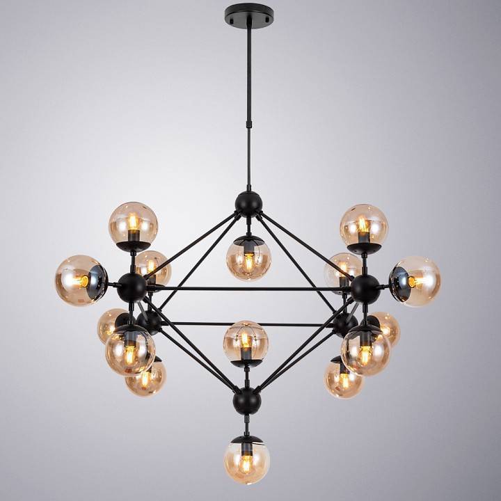 Люстра на штанге Arte Lamp Bolla 15 ламп A1664SP-15BK