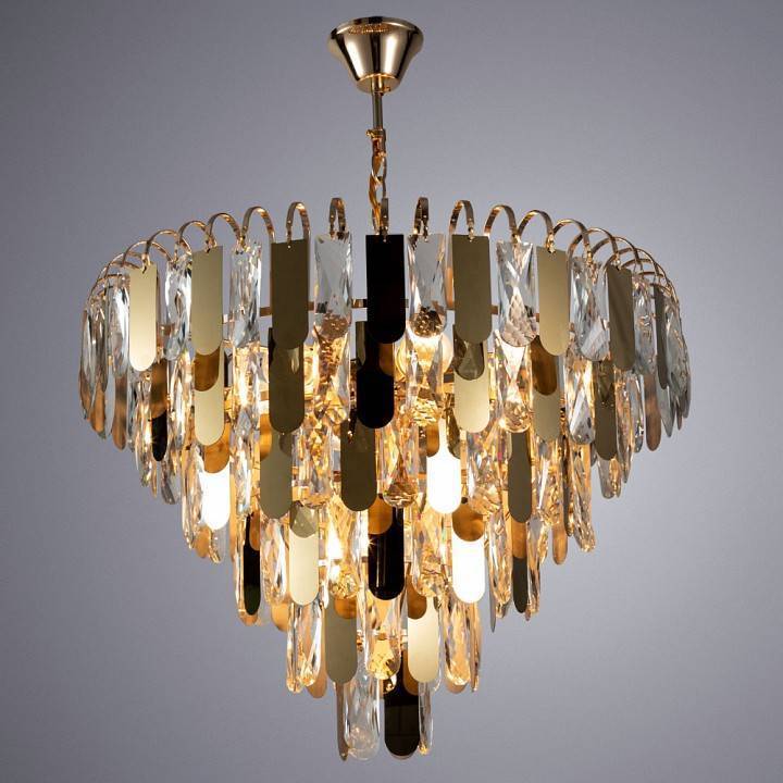 Подвесная люстра Arte Lamp Vivien 8 ламп A2719SP-8GO