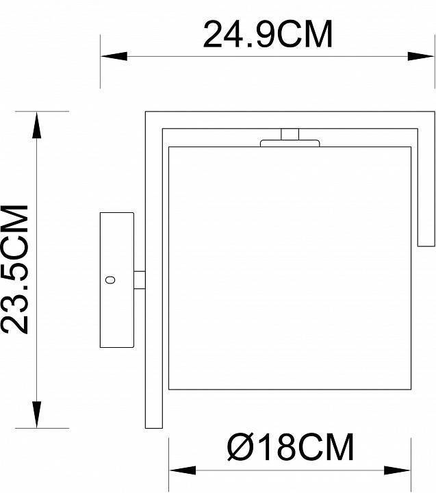 Бра Arte Lamp Aperol A5031AP-1PB