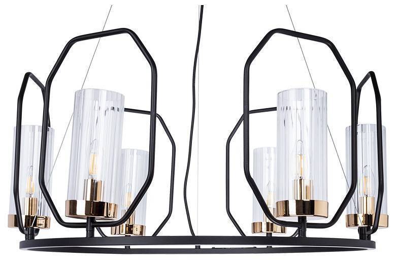 Подвесная люстра Arte Lamp Celaeno 6 ламп A7004SP-6BK