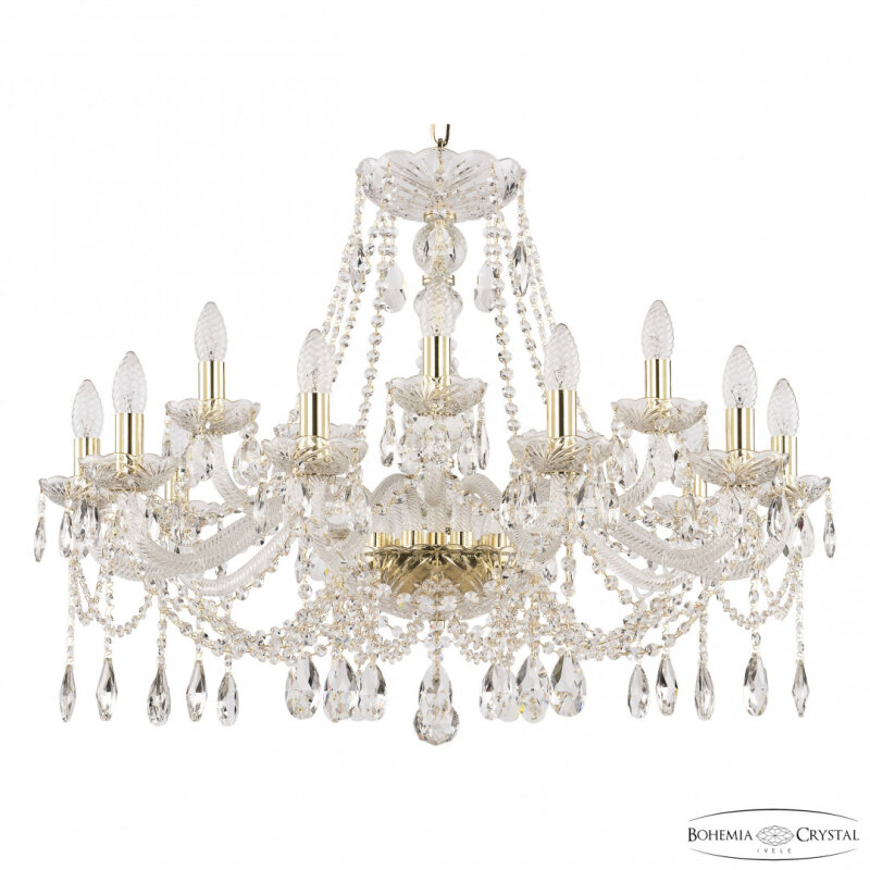 Подвесная люстра Bohemia Ivele Crystal 107 107/10+5/300 G