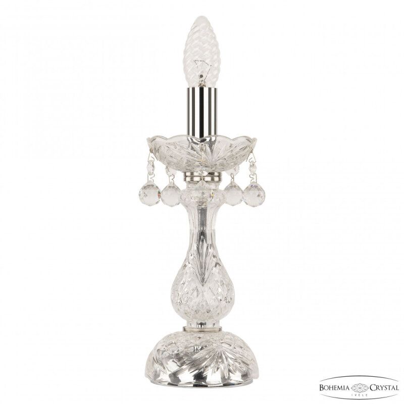 Настольная лампа декоративная Bohemia Ivele Crystal 108 108L/1-27 Ni