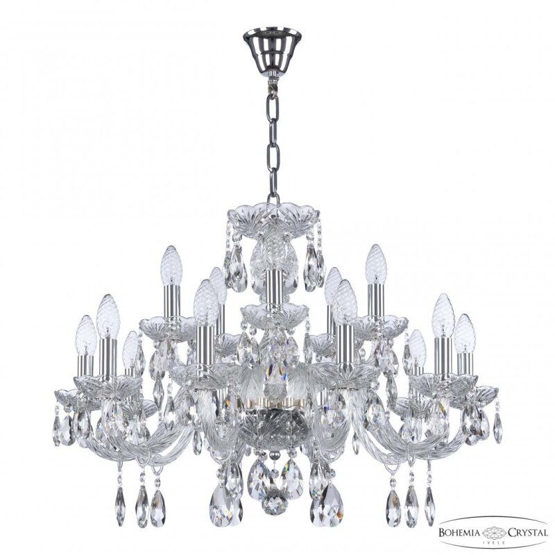 Подвесная люстра Bohemia Ivele Crystal 117 117/10+5/240 Ni