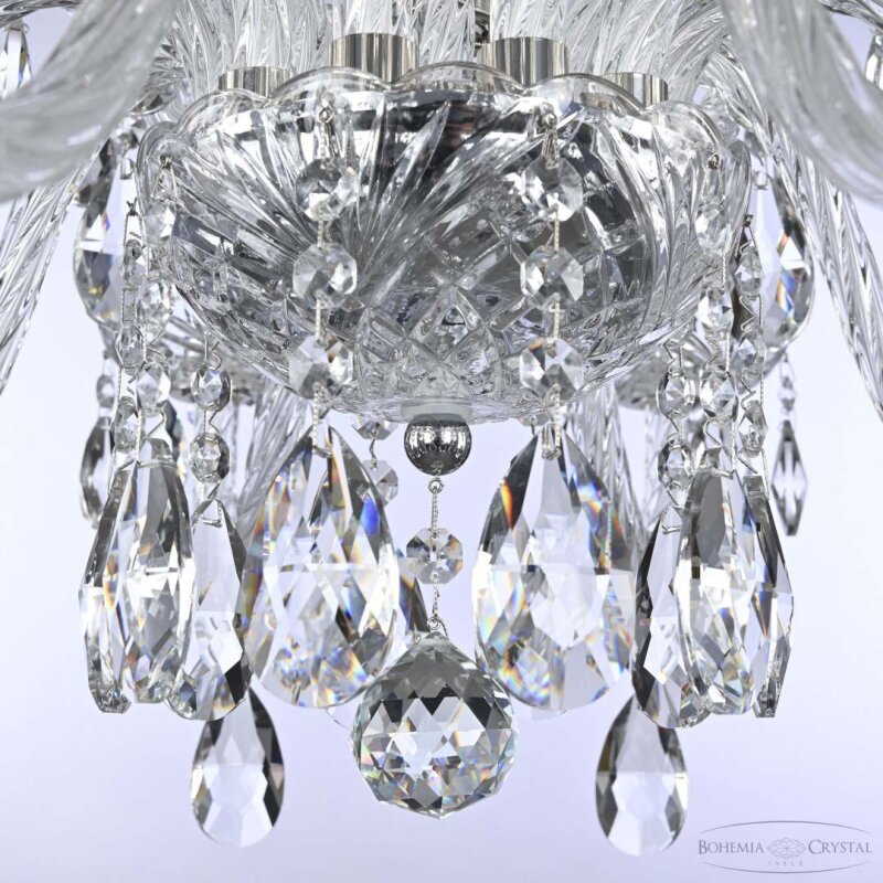 Подвесная люстра Bohemia Ivele Crystal 117 117/10+5/240 Ni
